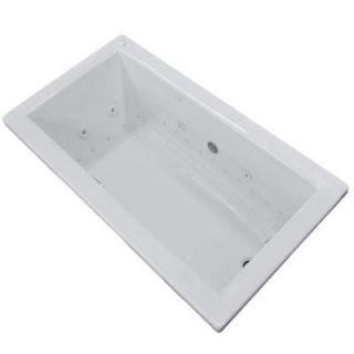 Universal Tubs Sapphire Diamond Series 6.2 ft. Right Drain Whirlpool and Air Bath Tub in White HD3672VNDRX