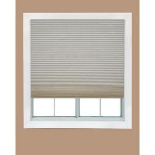 Redi Shade Easy Lift Trim at Home Natural 9/16 in. Cordless Spun Lace Fabric Light Filtering Cellular Shade   48 in. W x 64 in. L 3513257