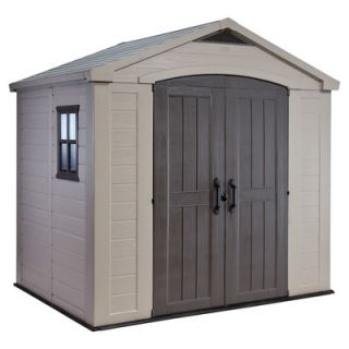 Keter Factor 8 Ft. W x 6 Ft. D Resin Storage Shed