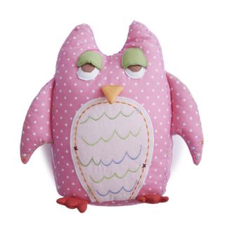 The Little Acorn Baby Owls Linen Throw Pillow