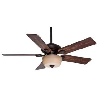 Casablanca Utopian 52 in. Indoor/Outdoor Brushed Cocoa Ceiling Fan with 4 Speed Wall Mount Control 54039