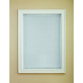 Custom Size Now by Levolor 1 in White Aluminum Room Darkening Mini Blinds (Common 58 in; Actual 57.5 in x 64 in)