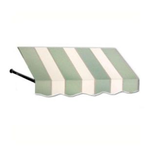 AWNTECH 18 ft. Dallas Retro Window/Entry Awning (44 in. H x 24 in. D) in Sage/Linen/Cream Stripe CR32 18SLCR   Mobile