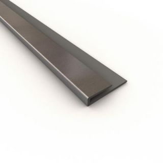 Fasade 4 ft. Brushed Aluminum Large Profile J Trim 176 08