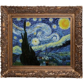 Starry Night Van Gogh Framed Original Painting by Tori Home