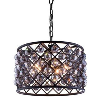 Round 6 Light Pendant Lamp in Mocha Brown Finish