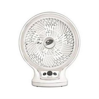 Jarden Home Environment Bionaire 9" Infinite Speed Oscillating Table Fan, White