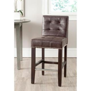 Safavieh Thompson 34.4" Bicast Leather Counter Stool, Multiple Colors