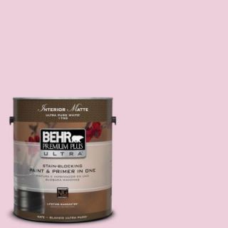 BEHR Premium Plus Ultra 1 gal. #M130 2 Creamy Freesia Matte Interior Paint 175001