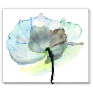 Abstract Watercolor Flower by Regina Jersova Painting Print on Wrapped