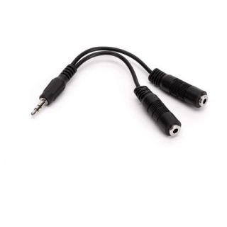 StraightTalk Headphone Splitter, Black