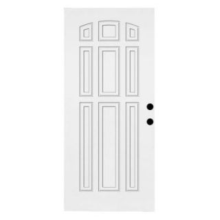 Steves & Sons Premium White 9 Panel Primed Steel Front Door Slab ST90 PR 32