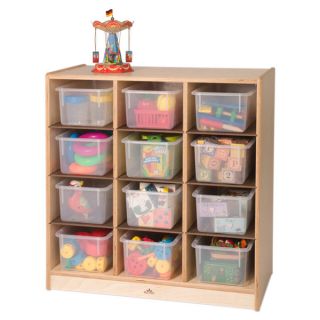 12 cubby Birch Classroom Storage Cabinet