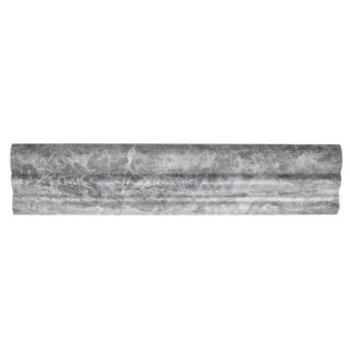 Jeffrey Court Tundra Grey Crown 2.625 in. x 12 in. Marble Tile 99646