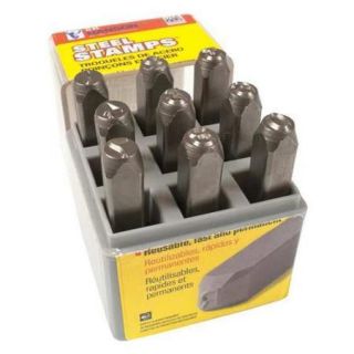 CH HANSON 22981 Number Set, 3/8 In. H, Steel