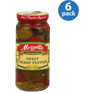 Mezzetta Sweet Cherry Peppers, 16 oz (Pack of 6)