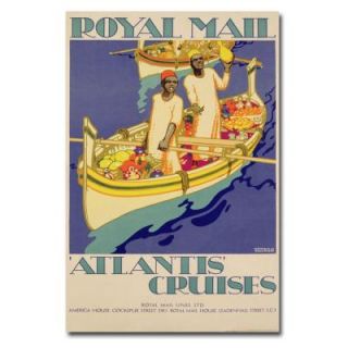 Trademark Fine Art 22 in. x 32 in. Atlantis Cruises 1930 Canvas Art BL00358 C2232GG