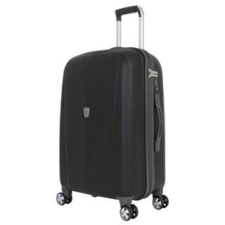 SWISSGEAR 24 in. Upright Hardside Spinner Suitcase in Black 6150202167