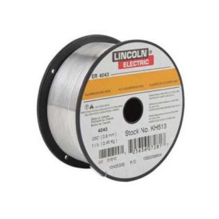 LINCOLN ELECTRIC KH513 MIG Welding Wire, 4043, .030, Spool