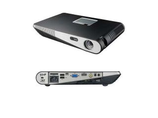 AAXA P300 Portable Projector, 1280x800 WXGA HD Resolution, 400 Lumens, Onboard Battery, 15,000 Hour LED, Media Player, DLP