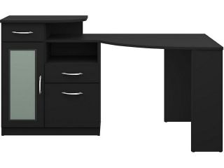 Bush HM66915A 03 Vantage Collection: Black Corner Desk