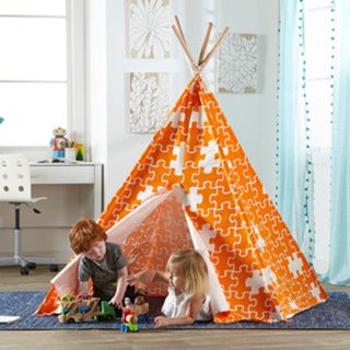 Merry Products Childrens Teepee Orange Puzzle   17669492  