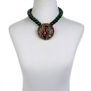 Heidi Daus "Witzend Whimsy" Beaded Crystal Drop Necklace   8011737