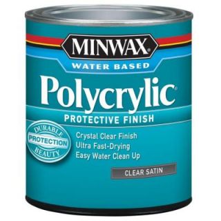 Minwax 1 qt. Satin Polycrylic Protective Finish 63333444