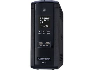 CyberPower Intelligent LCD Series BRG850AVRLCD 850 VA 510 W 10 Outlets UPS w/ USB Charging Ports