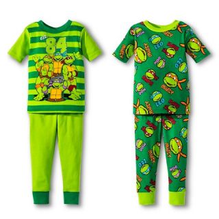 Toddler Boys Teenage Mutant Ninja Turtles 4 Piece Mix & Match Pajama