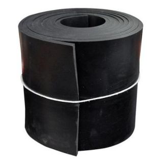 1515 1/2X6X25 Rubber, SBR, 1/2 Th x 6 In W, 25 Ft, Black