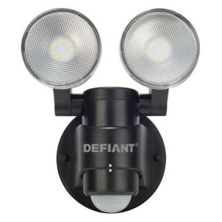 Defiant 180° 2 Head Black Motion Activated Outdoor Flood Light DFI 5936 BK