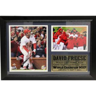 MLB 2011 World Series MVP David Freese Photo Stat Frame