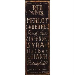 Red Wines Poster Print by Luis Sanchez (12 x 36)
