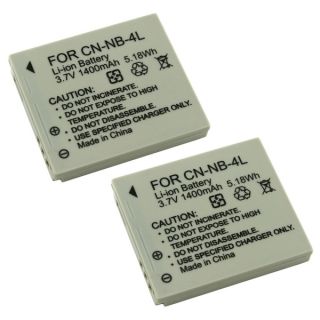 INSTEN Canon Powershot NB 4L Camera Battery Pack (Pack of 2