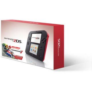 Nintendo 2DS with Mario Kart 7 Game, Crimson Red