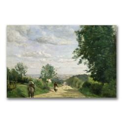 Jean Baptiste Corot The Road to Sevres Medium Canvas Art  