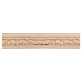Medway 3 1/2H x 96W x 3 5/8D Carved Wood Crown Moulding