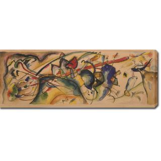 Wassily Kandinsky Painting with White Border Watercolor Oil on