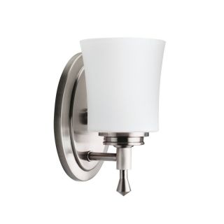 Kichler Lighting 1 Light Wharton Brushed Nickel Bathroom Vanity Light