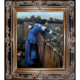The Flower Picker by John William Waterhouse Framed Hand Painted Oil