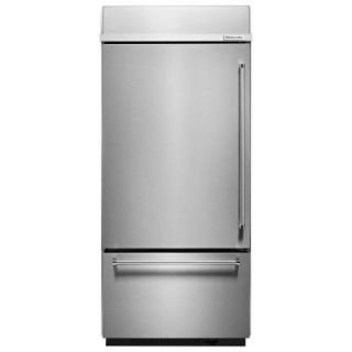 KitchenAid 20.9 cu. ft. Built In Bottom Freezer Refrigerator in Stainless Steel KBBL206ESS