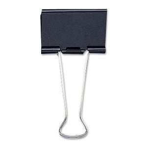 SPARCO PRODUCTS Small Binder Clip,3/4Wide,3/8 Capacity,12/BX,Black
