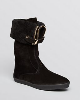 Burberry Boots   Stanmore Shearling Foldover