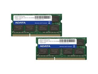 ADATA 8GB (2x4GB)DDR3 PC 10666 1333MHz SO DIMM Laptop Memory RAM 204 pin Model AD3S1333C4G9 2