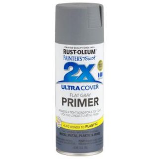 Rust Oleum Painter's Touch 2X 12 oz. Flat Gray Primer General Purpose Spray Paint (Case of 6) 249088