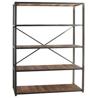 Liso Four tiered Metal and Wood Bookshelf  ™ Shopping