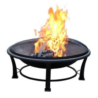 Jeco 35 in. Golden Brush Steel Fire Pit FP005