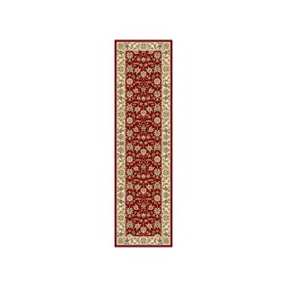 Safavieh Lyndhurst Red and Ivory Rectangular Indoor Machine Made Runner (Common 2 x 14; Actual 27 in W x 168 in L x 0.42 ft Dia)