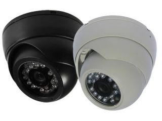 480 TV Lines 3.6mm Fixed Lens 24IR Color Infrared Dome Camera ( Black, 12V DC, Indoor Use Only )
